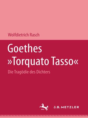 cover image of Goethes "Torquato Tasso"